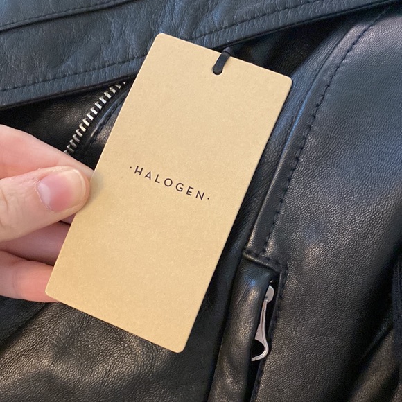 NEW Halogen || black moto jacket - Picture 2 of 7